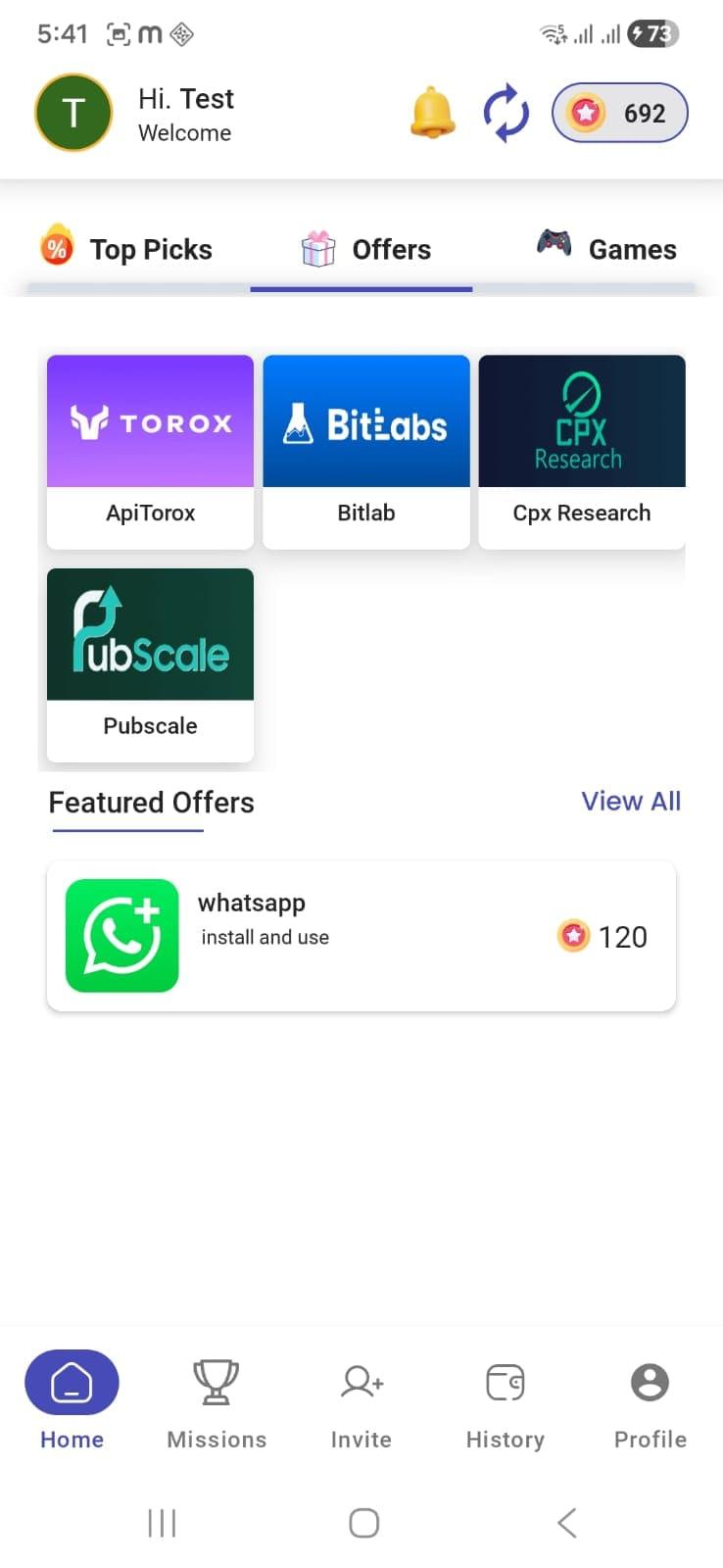 App screenshot